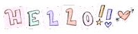 Letters Hello Sticker by Kia Creates