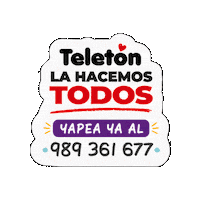 Yape Sticker by Teletón Perú