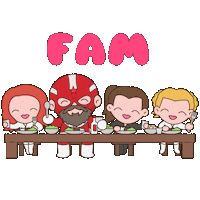 Black Widow Eating Sticker by Marvel Studios