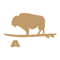 atollboards sup bison buffalo paddle Sticker
