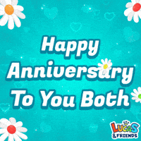 Happy Anniversary Greetings GIF by Lucas and Friends by RV AppStudios