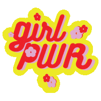 Pink Flowers Sticker by Freckley Design