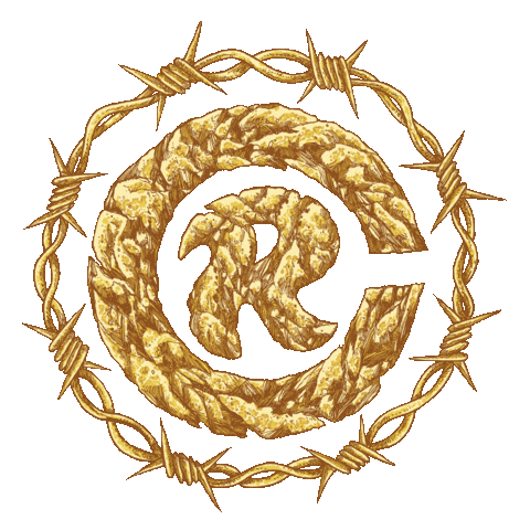 jotrape giphyupload sticker gold r Sticker