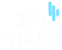 Tired Sticker Sticker by Ai and Aiko