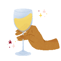 White Wine Cheers Sticker by Kendall-Jackson