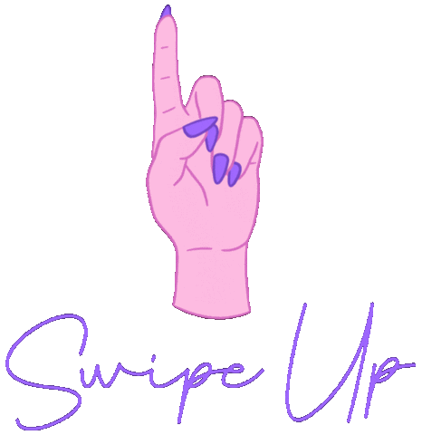 ellie___foster pink up swipe hand Sticker