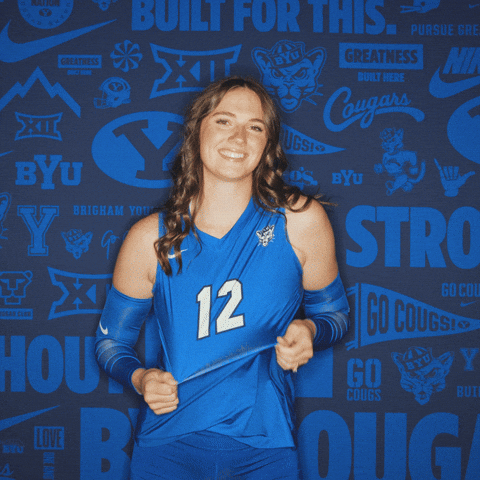 Ncaa Volleyball Go Cougs GIF by BYU Cougars