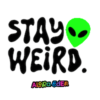 Rainbow Stay Weird Sticker by Shop Alora Eden