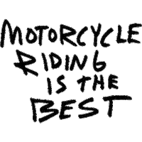 Riding Sticker by Motoveli Motorcycle Zine