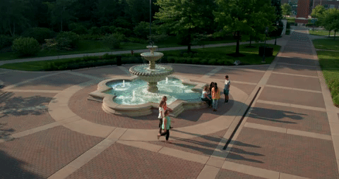 fountain GIF by Grand Valley State University
