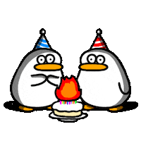 Duck Happy Birthday Funny Sticker