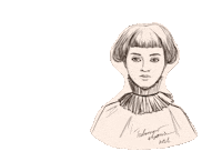 Girl People Sticker