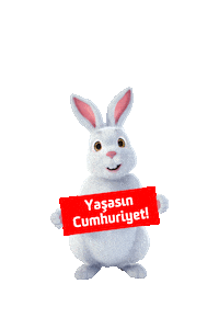 Fibabanka cumhuriyet 29 ekim tavsan cumhuriyet bayramı Sticker
