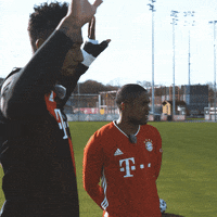 Happy Champions League GIF by FC Bayern Munich