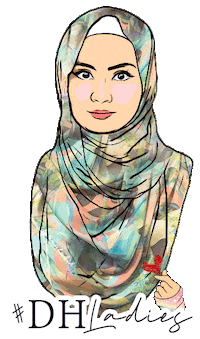 Diyanahalik Diyanahaliktudung Sticker by Tartella