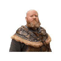 Man Of Steel Beard Sticker by Vinnie Camilleri