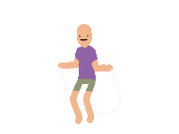 Fun Skipping Sticker