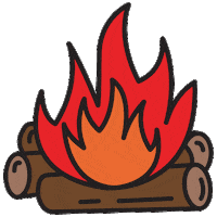Fire Heat Sticker by Victoria's Secret PINK