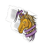 Horse Unicorn Sticker by The Mysterious Bookcase