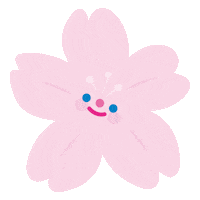 Pink Flower Sticker by THE RECORDER FACTORY