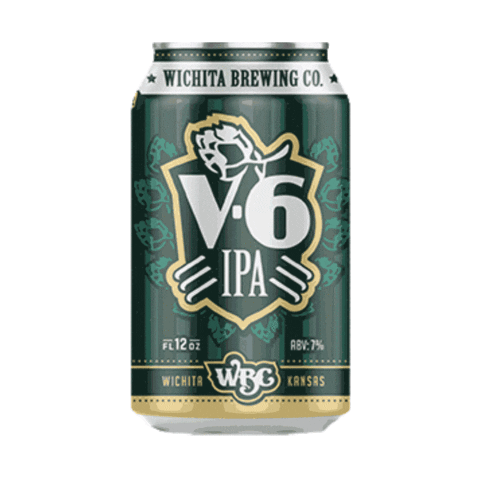 Wichitabrewco beer ipa beer can wbc Sticker