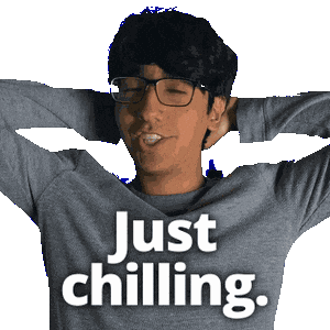 Relaxed Take It Easy Sticker