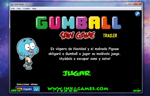 downloadhoy giphygifmaker gumball saw game GIF