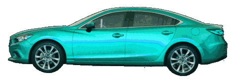 Rainbow Car Sticker by dalvago