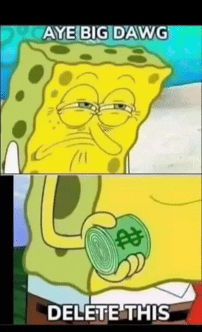 Delete Spongebob Squarepants GIF