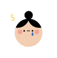 no money Sticker by Ottavia Baldi