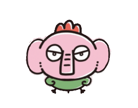 PHADS giphyupload かわいい 動物 ピンク Sticker