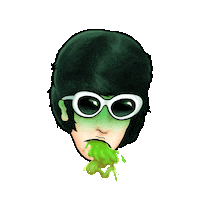 Sunglasses Barfing Sticker by INF1N1TE