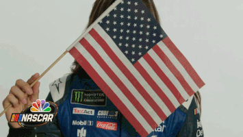 waving united states GIF by NASCAR on NBC