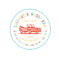 saltwater_haley happy hour swr saltwater woody american rum saltwater woody rum Sticker