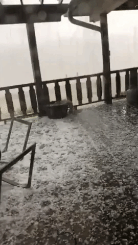 Hail Storm Pounds Mississippi Ranch