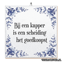 Look Kapper Sticker by Tegelspreuken.nl