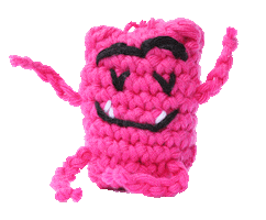 Pink Monster Sticker by HakedNL