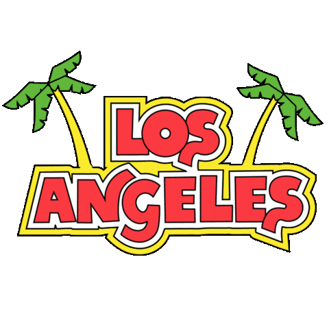 I Love La Los Angeles Sticker by Martina Martian