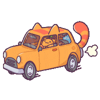 Driving Lets Go Sticker by Castaways