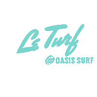 OasisSurf turf oasis surf oasissurf resto-bar le turf Sticker