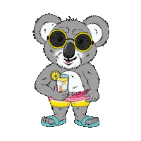 SchillingCider swim lemonade koala cider Sticker