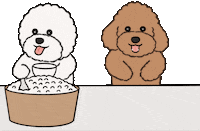 Rice Poodle Sticker