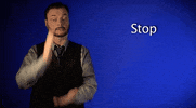 sign language stop GIF by Sign with Robert