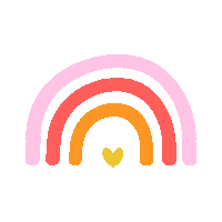 heystudiopanama heart rainbow corazon colores Sticker