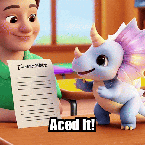 Test Success GIF by Divineasaur
