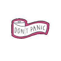 detisdoodles cool calm paper dont Sticker