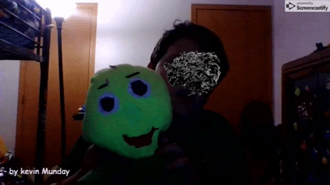 dabbing baldi plush i made xd GIF