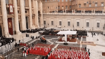 Funeral of Pope Benedict Begins in St Peter's Square