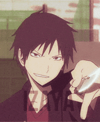 delphinebedegi knife durarara psychopath izaya GIF