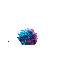 Neon Space Boy Sticker by Garbi KW
